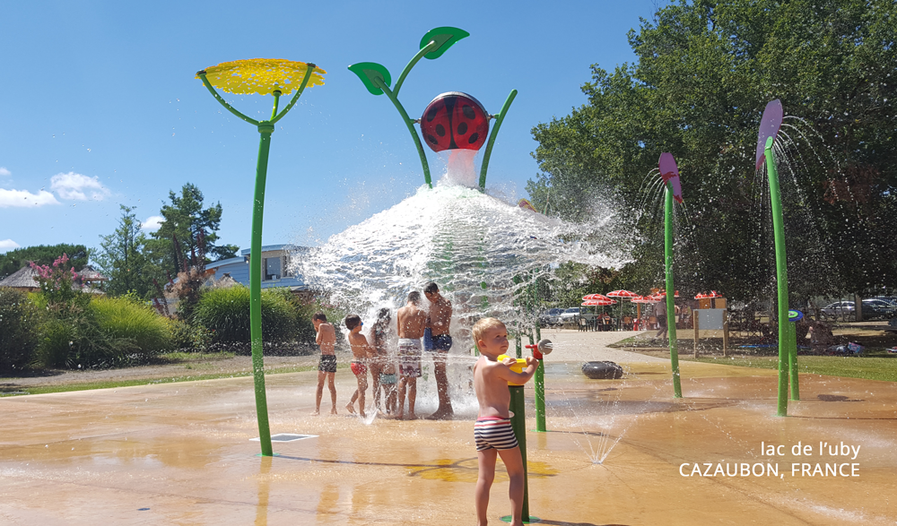 Lac de l'Uby Cazaubon, FR Splash Pad